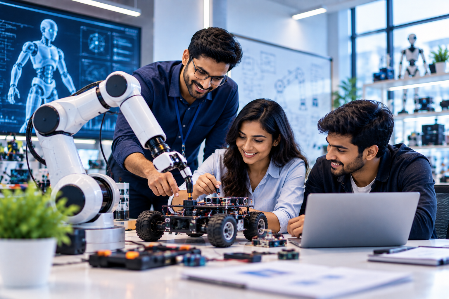 AI robotics laboratory and practical learning