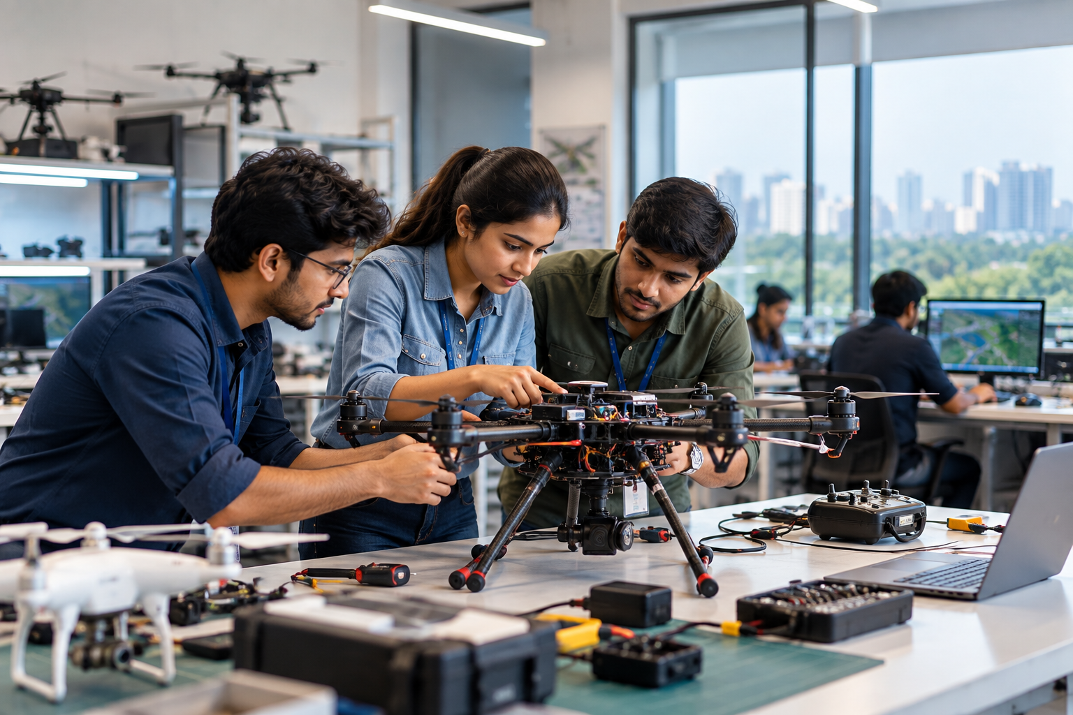 Drone laboratory and practical technology environment