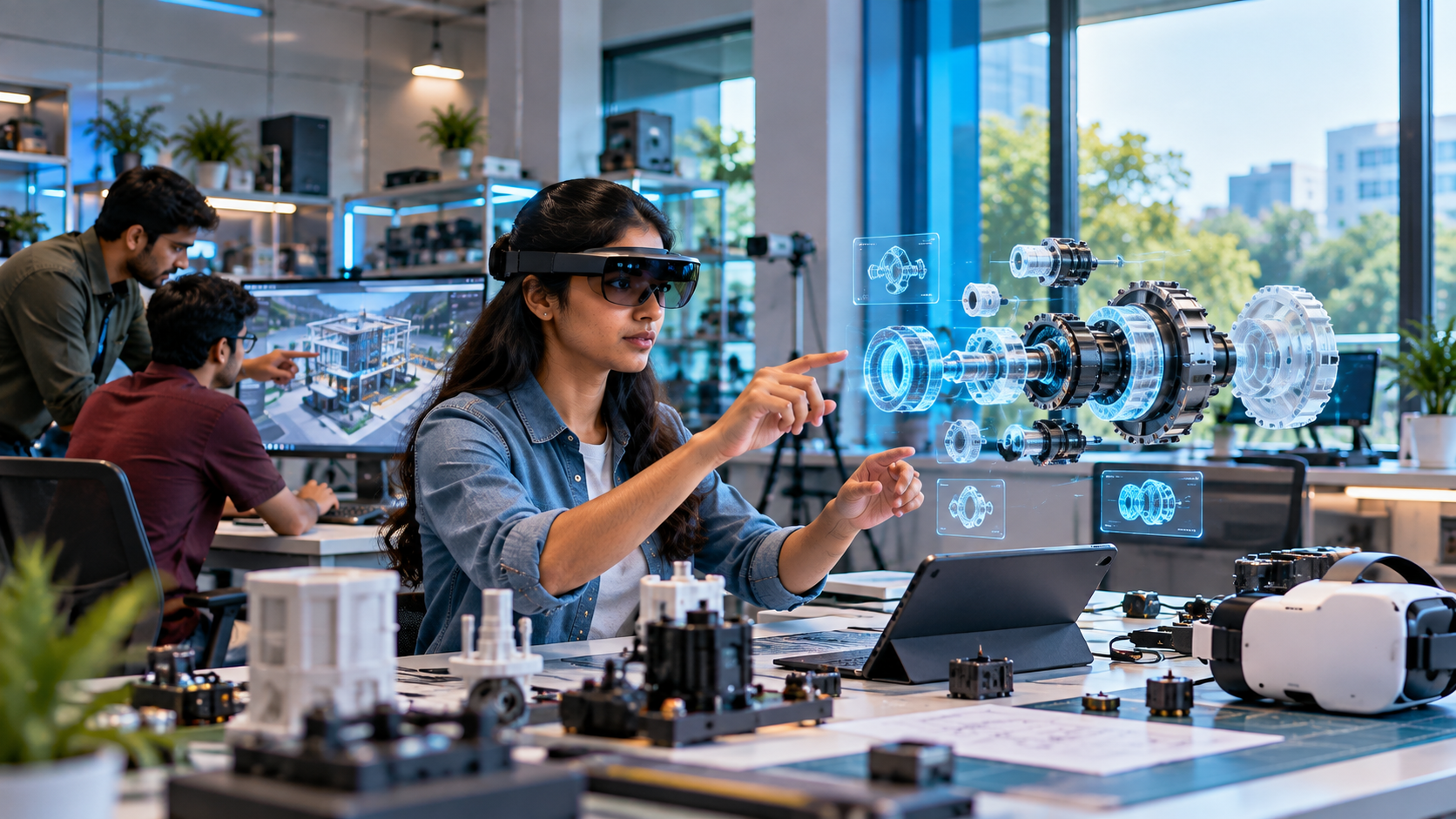 AR VR laboratory and immersive learning environment